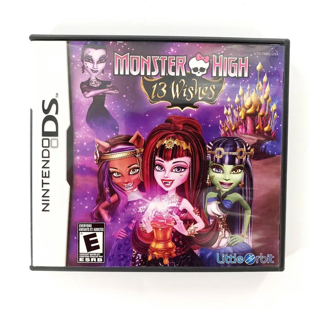 Monster High: 13 Wishes (Nintendo DS, 2013) Authentic Complete Tested & Works